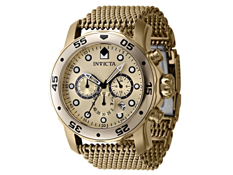 Invicta Pro Diver 48mm Gold Tone Stainless Steel Quartz Watch