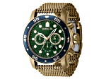 Invicta Pro Diver 48mm Green Dial Gold Tone Stainless Steel Quartz Watch