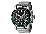 Invicta Pro Diver 48mm Black and Green Two-tone Bezel Stainless Steel Quartz Watch