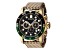 Invicta Pro Diver 48mm Black and Green Two-tone Bezel Gold Tone Stainless Steel Quartz Watch
