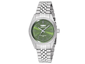 Invicta Specialty 36mm Green Dial Stainless Steel Band Quartz Watch
