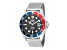 Invicta Pro Diver 43mm Black Dial Red and Blue Bezel Stainless Steel Mesh Quartz Watch