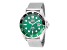Invicta Pro Diver 43mm Green Dial Black and Green Bezel Stainless Steel Mesh Quartz Watch