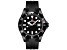 Seapro Men's Nexus Black Dial and Bezel, Black Rubber Strap Watch