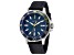 Nautica Cocoa Beach Men's 43 Quartz Watch, Blue Fabric Strap and Blue Dial