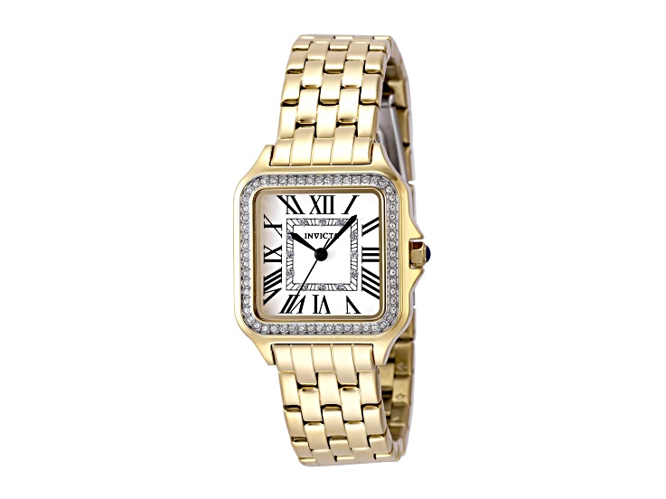 Invicta Angel 28mm Yellow Stainless Steel Band Quartz Watch