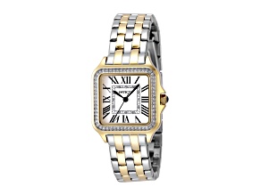 Invicta Angel 28mm Yellow Bezel Two-tone Stainless Steel Band Quartz Watch