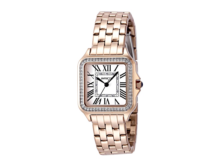 Invicta Angel 28mm Rose Stainless Steel Band Quartz Watch