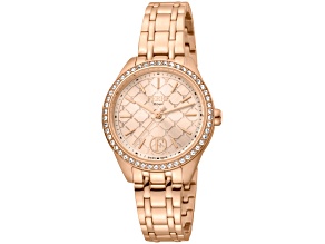 Ferre Milano Women's Classic Rose Dial Rose Stainless Steel Watch