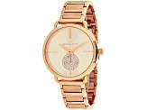 Michael Kors Women's Portia Rose Dial, Rose Stainless Steel Watch