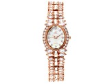 Adee Kaye™ White Crystal Rhodium Over Brass Watch