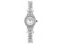 White Cubic Zirconia Rhodium Over Brass Ladies Wrist Watch 30.36ctw