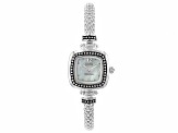 Ecclissi Sterling Silver Textured Cuff Watch