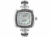 Ecclissi Sterling Silver Textured Cuff Watch