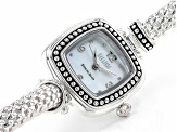 Ecclissi Sterling Silver Textured Cuff Watch