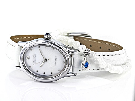 Ecclissi Facets Oval Watch & Bracelet Set