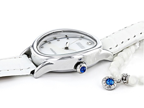 Ecclissi Facets Oval Watch & Bracelet Set