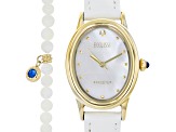 Ecclissi Facets Oval Watch & Bracelet Set