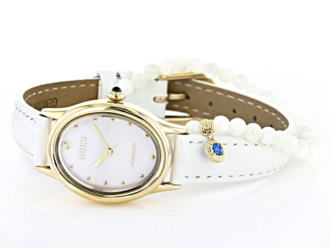 Ecclissi Facets Oval Watch & Bracelet Set