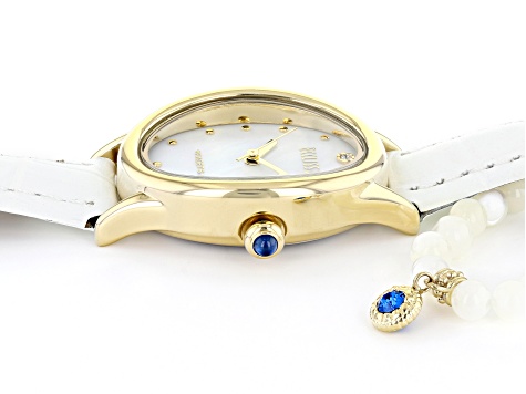 Ecclissi Facets Oval Watch & Bracelet Set