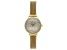 Ladies Gold Tone Stainless Steel Mesh Band With Magnetic Clasp & Crystal Watch