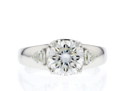 Platineve™ Moissanite Fire® Ring - MOS508 | JTV.com