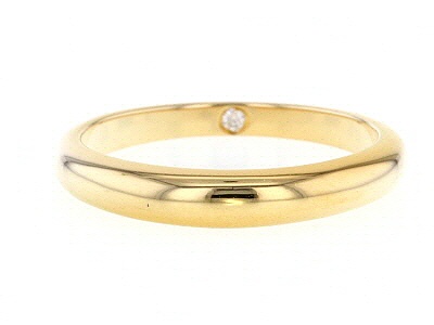 Moissanite 14k Yellow Gold Over Silver Band .02ct DEW