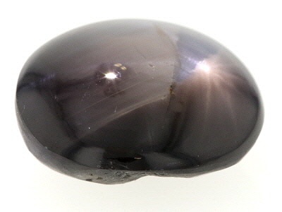 Gray 12-Ray Star Sapphire Untreated 13.18x11.18x6.22mm Oval Cabochon 9.47ct