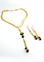 Topaz Necklace and Earring Set