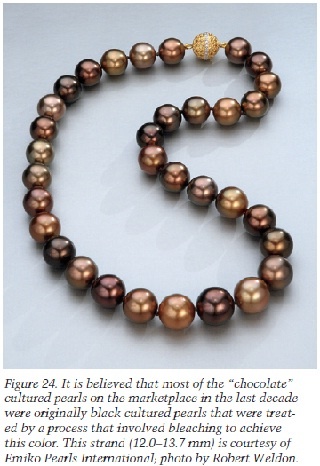 chocolate cultured pearls