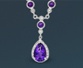 purple pendant necklace 