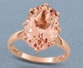 rose gold morganite ring