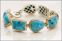 Turquoise gemstone bracelet 