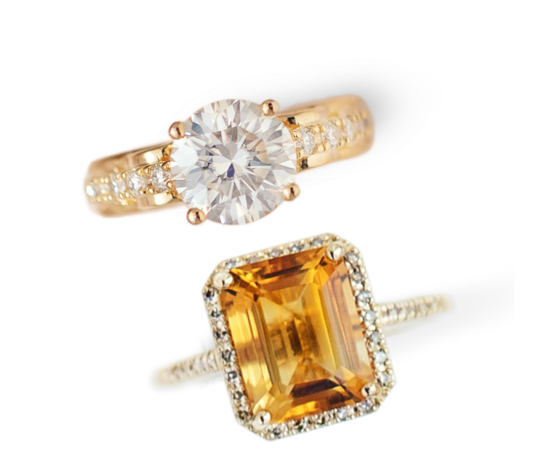Pendant and rings