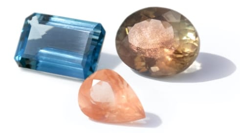 variety of loose gemstones 