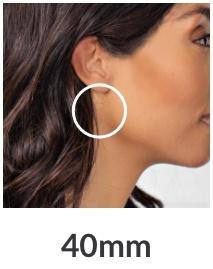 40mm Hoop Earrings