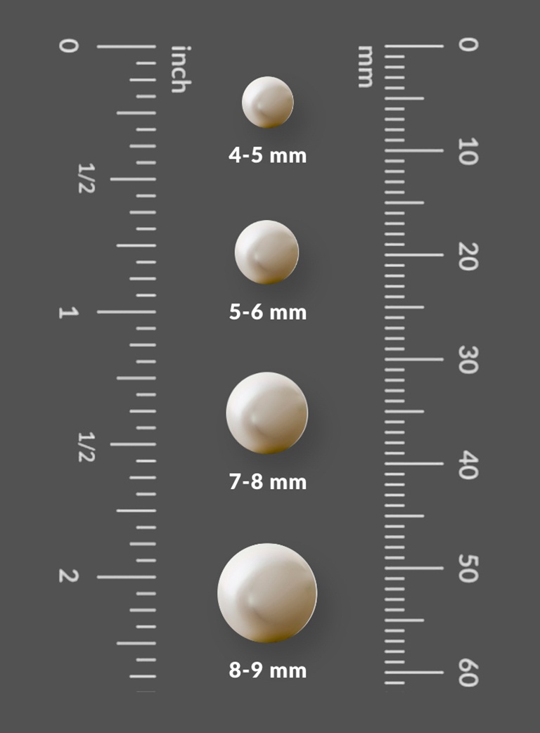 Millimeter Size Comparison for a Pearl