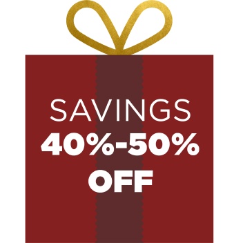 Savings 40%-50% Off 