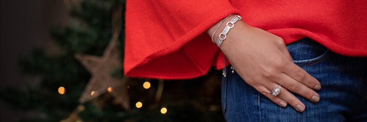 Woman wearing jewelry