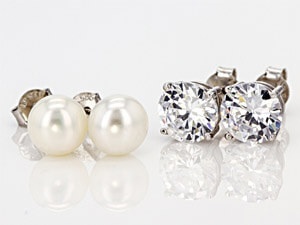 Pearl and Bella Luce Earrings
