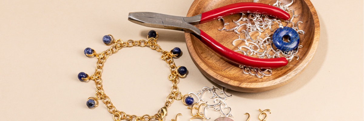 a toolbox full of jewelry-making tools