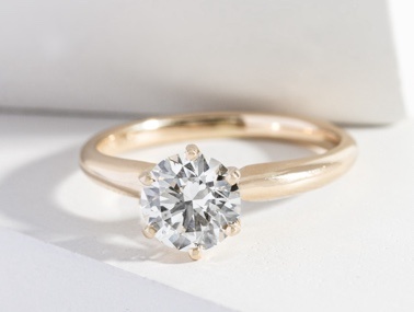 Lab Grown Diamond Solitaire Ring 