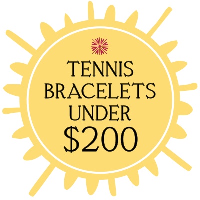 Tennis Bracelets Under $200 
