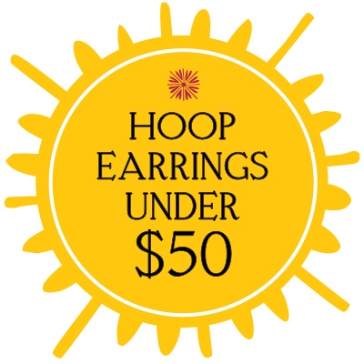 Hoop earrings under $50 