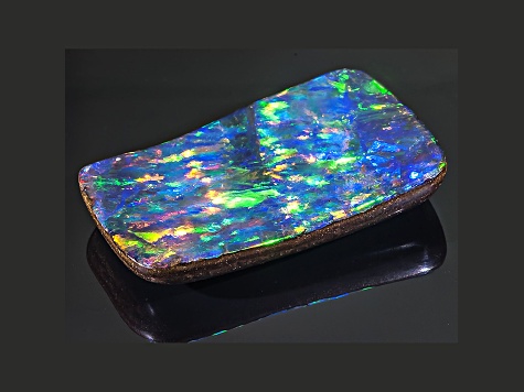 Multi Color Australian Koroit Boulder Opal Natural Loose Gemstone 5.25 ct Magnificent Fancy Cabochon Shape 13 x 12 mm