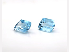 Blue Topazes Pair With GIA - Total carats 53.08 CTS