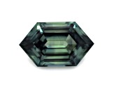 Teal Sapphire Unheated 12.16x7.24mm Hexagon 3.54ct
