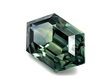 Teal Sapphire Unheated 12.16x7.24mm Hexagon 3.54ct