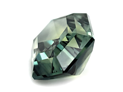 Teal Sapphire Unheated 12.16x7.24mm Hexagon 3.54ct