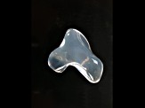 Colorless "Water" Opal 31x19mm Free-Form Carving 28.37ct